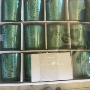 Z Gallerie Votive & Teal Light Candle Holders, 12 pcs Glass (Aqua).